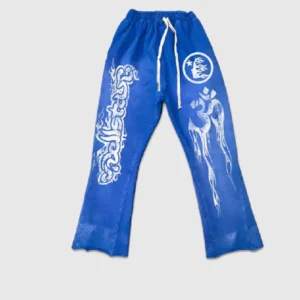 Hellstar Flare Blue Sweatpants