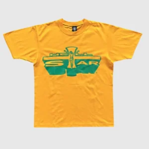 Hellstar Studios Jesus Emblem T-Shirt Yellow