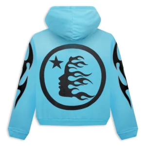 Hellstar Studios Zip Up Hoodie Blue